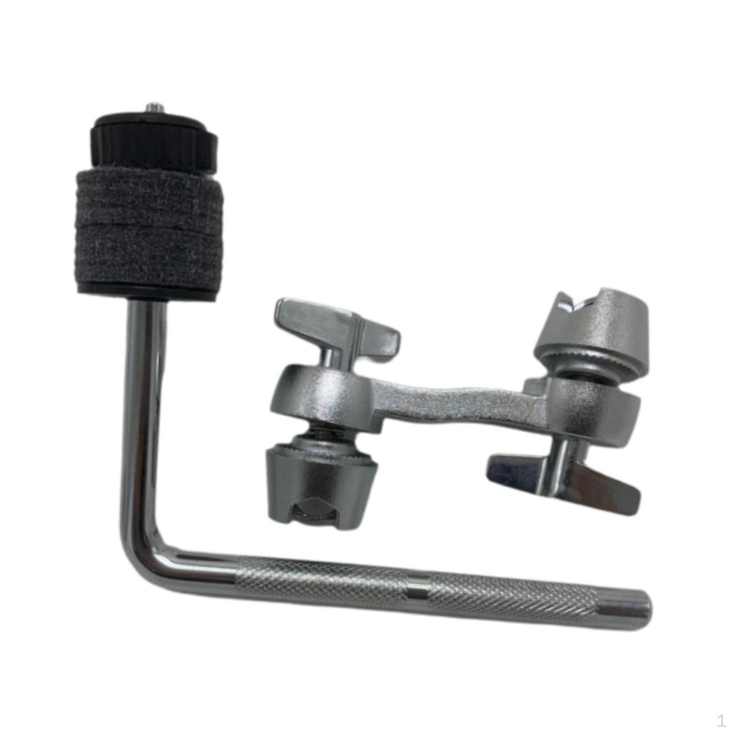 Удлинитель тарелки Крепление зажима для рычага Аксессуары для высокопроизводительных барабанов L-образный стержень Регулировка