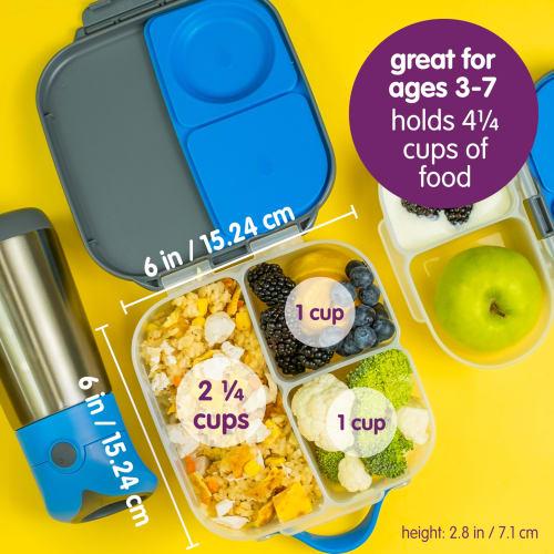b.box Leak-Resistant 1L Lunch Box, Dessert Servings for 1-2 People, Dishwasher Safe, for Kids and Adults [Authentic b.box Product] [Mini Lunch Box] (P
