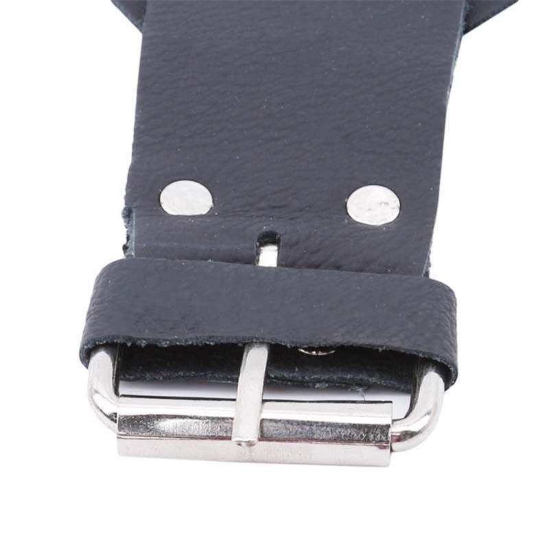 Steel Plate Hand Protect Fishing Leather Glove Wrist Guard Bracers Outdoor Tool for Fishing Hiking