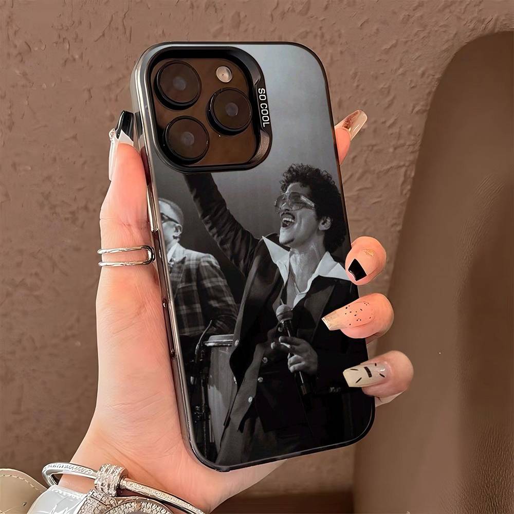Чехол для телефона B-Bruno M-Mars Singer для IPhone 17 16 15 14 13 Pro 12 11 Pro Max PLUS Цветная задняя крышка