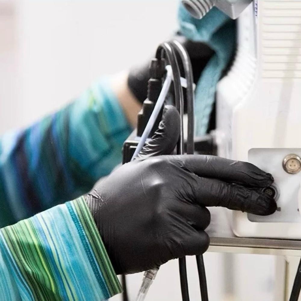 100pcs Nitrile Disposable Gloves Convenient Clean Gloves Food Grade Gloves Hairdressing