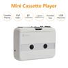Mini Cassette Player Tape Record FM Radio with 3.5mm Headphone Jack Volume Control