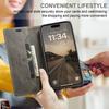 Винтажный кожаный чехол-книжка для iPhone 16 с блокировкой RFID, матовая ретро-обложка-фолио для женщин и мужчин (4 цвета)