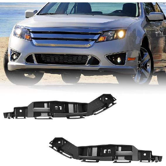 BXZ Front Bumper Cover Support Bracket Retainer Reinforcement Pair For Ford Fusion 2010 2011 2012