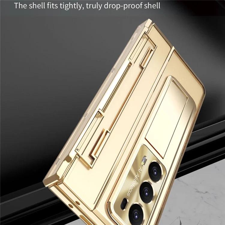 Для Honor Magic V2 5G Жесткий чехол для телефона из ПК Складная подставка для защиты всего тела с пленкой из закаленного стекла