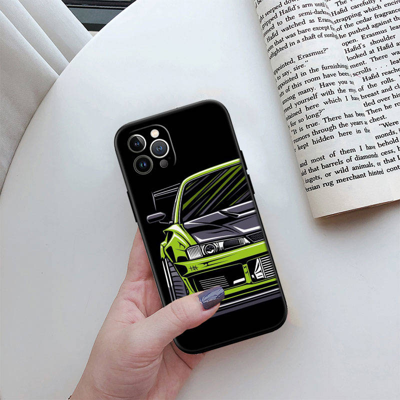 ED53 Supercar HKS JDM автомобильный чехол для телефона iPhone 6 6s 7 8 11 12 13 14 15 XS Pro Max XR X SE Samsung S20 S21 S22 S23 S24 FE Ultra Plus Lite S21S A55