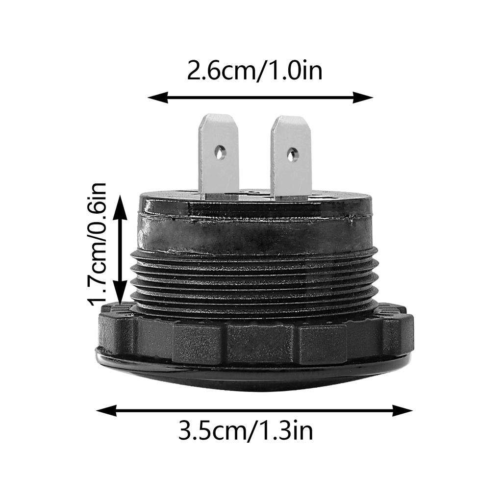 Автомобильный вольтметр для лодки, вольтметр, вольтметр для лодки, цифровой дисплей, 12 В, сенсорный переключатель вкл/выкл, водонепроницаемый авто лодка, морской кемпер, квадроцикл