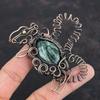 Seraphinite Pendant Copper Wire Wrapped Pendant Seraphinite Gemstone Jewelry Wonderful Rabbit Pendant Handmade Copper Jewelry Gifts For Wife