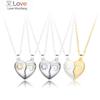 Влюбленные сердечки кулон пара ожерелье сильный магнитный разбитое сердце дальнее расстояние ожерелье для девушки мужчины женщины