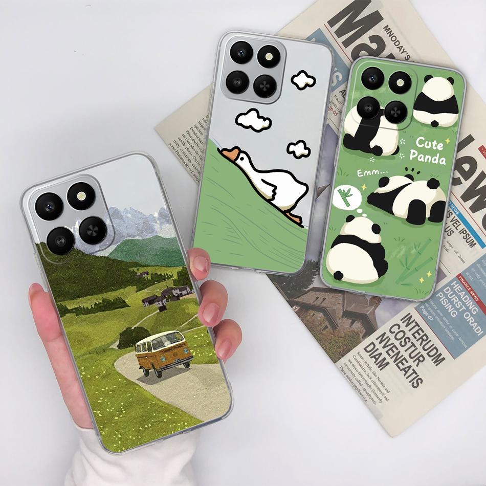 For Honor 400 Smart Phone Case Leisure Style Patterns Soft Silicone TPU Transparent Lightweight Cover For Honor400 Smart Bumper