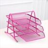 Wire Mesh Desktop Data Tray Metal Desk File Organize Stable Base Desktop Document Rack  Menu