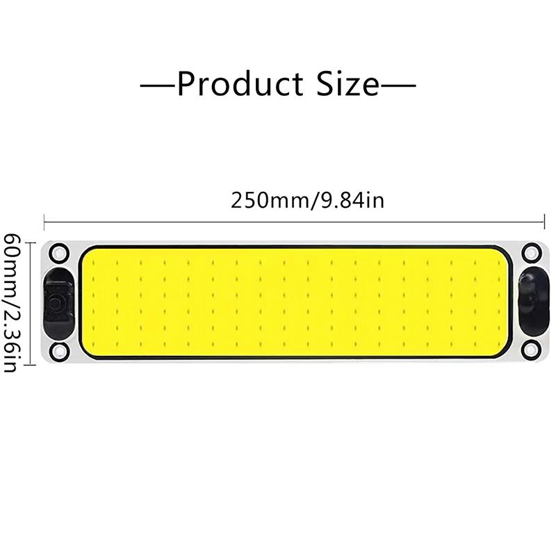 12V 24V Лампа Led Cob Strip Диодная лампа для грузовика для автомобильных лампочек для чтения