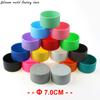 17 Colors 7.0CM Silicone Cup Bottom Cover Heat Insulation Coaster Sleeve Water Cup Cover Sheath 70MM AntiSlip Bottle Sleeve
