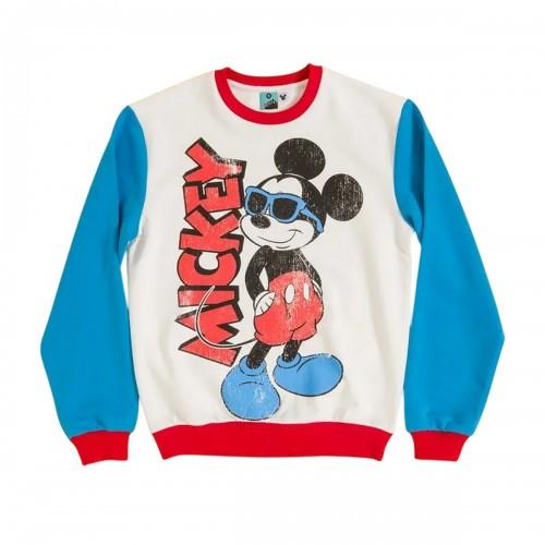 Disney Unisex Adult Mickey Mouse Retro Colour Block Sweatshirt