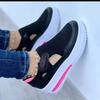 Summer New Breathable Mesh Wedge Casual Sport Shoes Plus Size 43 Non Slip Woman Vulcanize Shoes Platform Women Sneakers