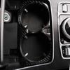 Bright Carbon Fiber Car Center Water Cup Holder Cover For Benz C W205 2015-19