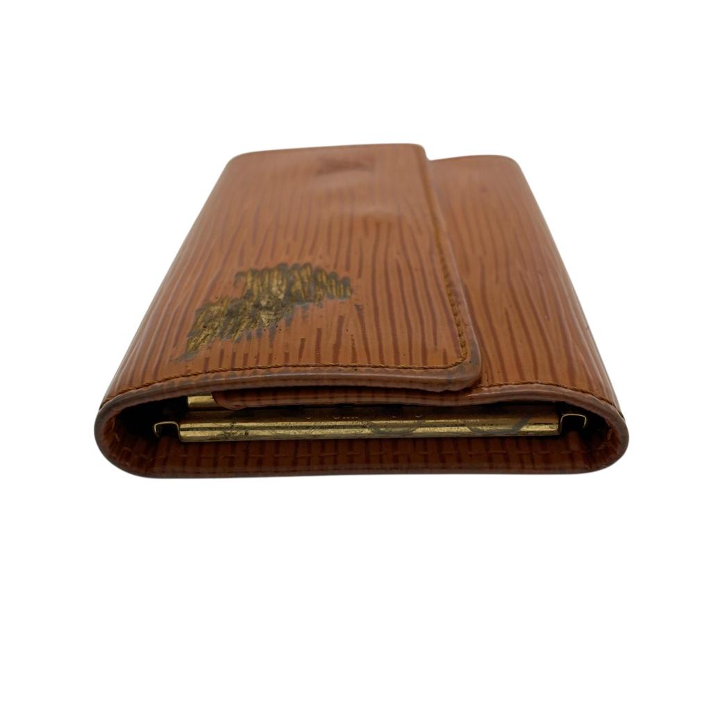 Б/у Держатель для ключей LOUIS VUITTON Коричневая кожа унисекс