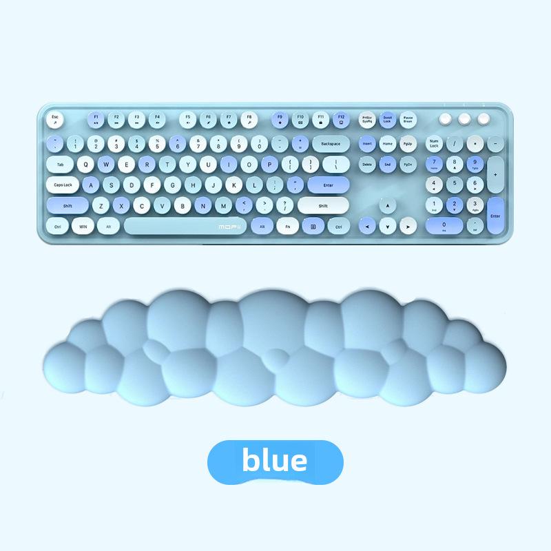 Горячая Распродажа Однотонная Цветная Пеноматериала с Эффектом Памяти Клавиатура Поддержка Запястья Для Набора Настольных Текстов