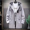 Zipper Jacket Men's Pilot Hooded Jacket Spring and Autumn Baseball Uniform Tide Card Loose Pullover Front Pocket Coat