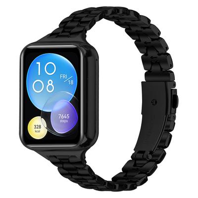 Для Xiaomi Smart Band 9 Pro/8 Pro Ремешок для часов Жемчужной формы Нержавеющая сталь Черный Наручный ремешок