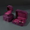 Wonderful Pack High-Grade Leather Hand-sewn Square Luxury Jewelry Packaging Box for Rings Necklaces Bracelets Watches Storage