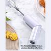 Small Handheld Mixer 3 Speed Mode Wireless Operation Foldable Storage Double Stainless Steel Whisks Attachments