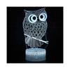 Touch Switch Table Desk Lamp Kid Fashion 3D Owl LED Night Light Bedroom Decor Xmas Gifts