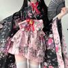 Women's Japanese Kimono Tops Performance Jacket Princess Dress Cosplay Costumes