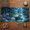Frog Lotus Design TCG Playmat Magic Card Battle Mat 35X60CM Gathering Gaming Mats Tapete Magic Gaming Play Mat Card Desk Pads