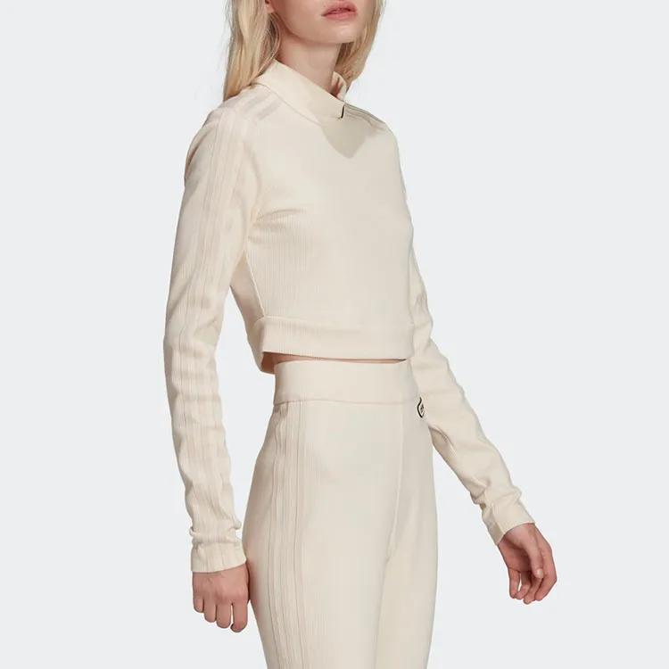 Adidas Originals Top Women's Yellow White (Unisex) Crop Tops HL0051