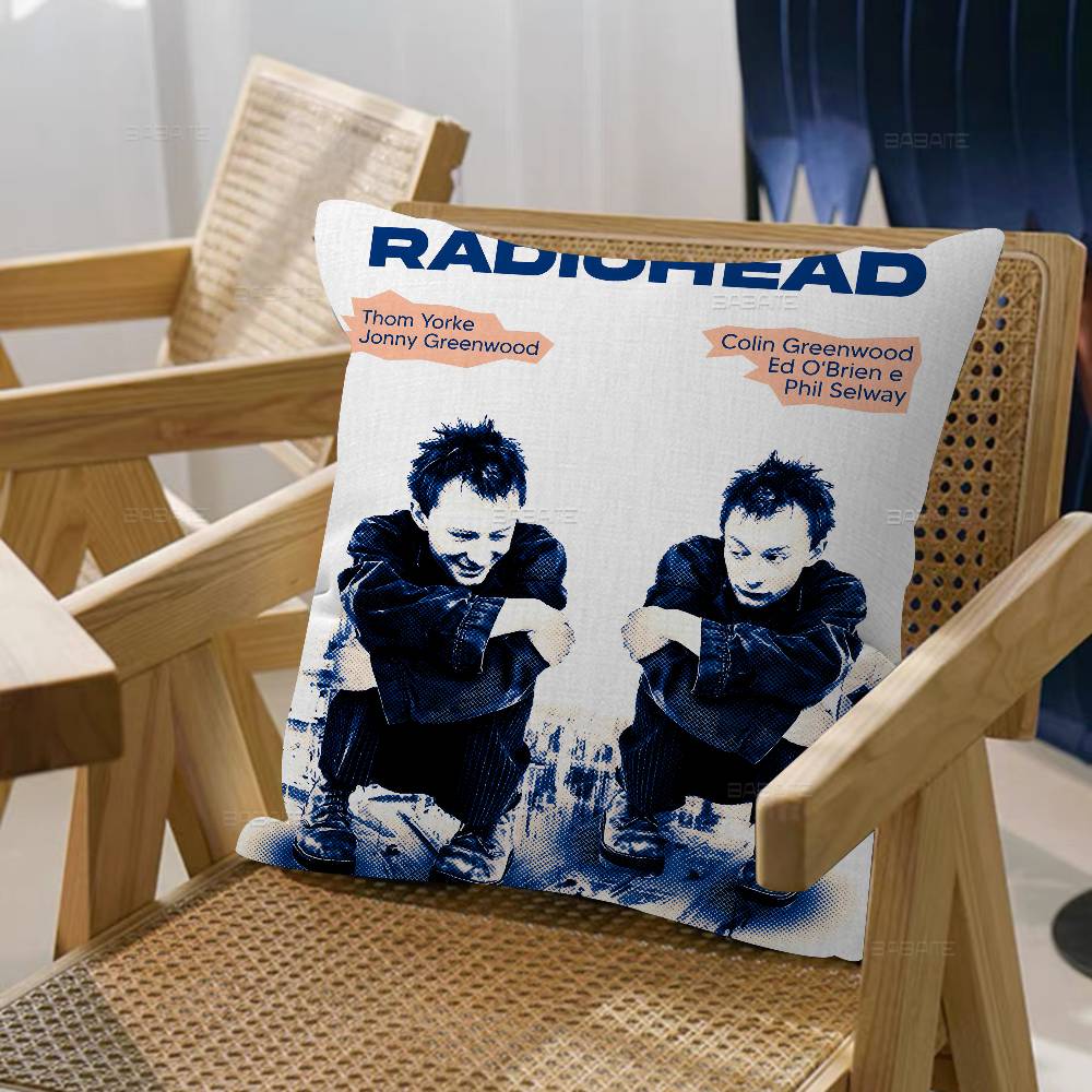 Классическая рок-группа R-Radiohead Наволочка Подушка для дивана Подушка для автомобиля Рождественский подарок 40x40см 45x45см
