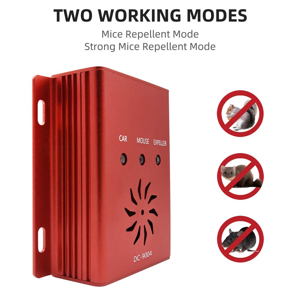 Ultrasonic Car Mice Repeller Ultrasonic Pest Repeller Aluminum Alloy Mice Repeller Electronic Mice