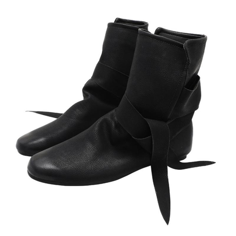 Fashion Design Vintage Bow Short Boots 2025 Autumn French Style Soft Sole Non-slip Low Heel Boots Solid Color Versatile Women's Boots