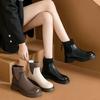 Thick-soled Martin Boots Women's Shoes 2024 New Trendy Thin Boots Spring Autumn and Winter Short Boots Women's Single Boots Elastic Mouth