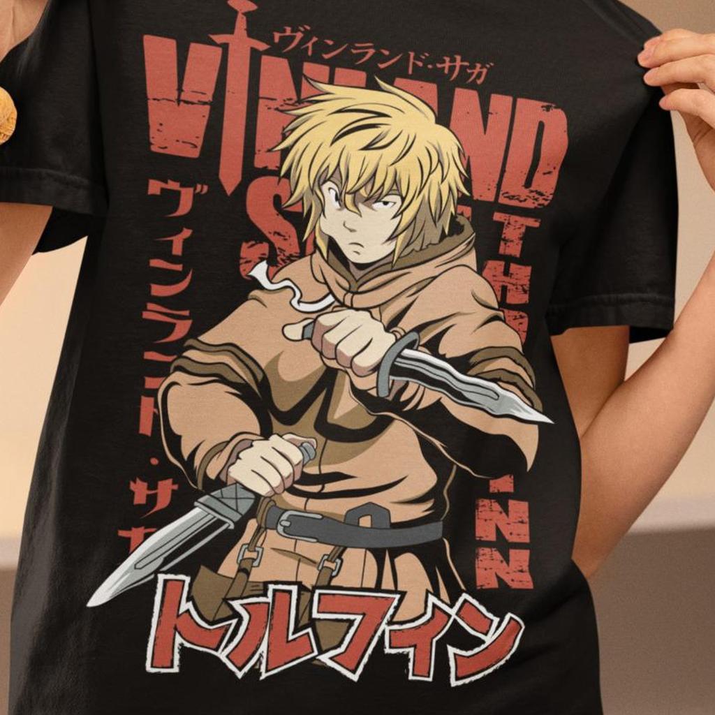 Unisex Thorfinn Son of Thors Anime T-Shirt, Manga Viking Saga Shirt, Anime Manga Shirt, Graphic Anime Tee, Manga Shirt, Personalized Gift