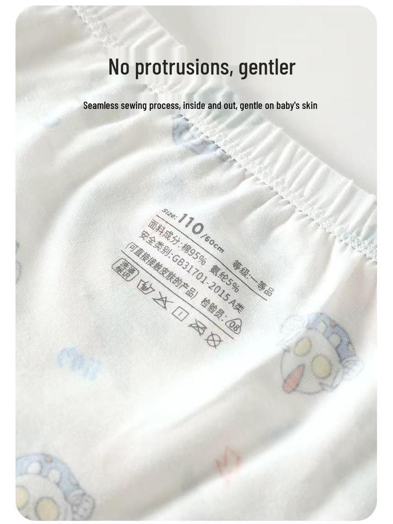 Girls' Antibacterial Cotton Boxer Briefs - Comfortable, A-Grade, No Fluorescent