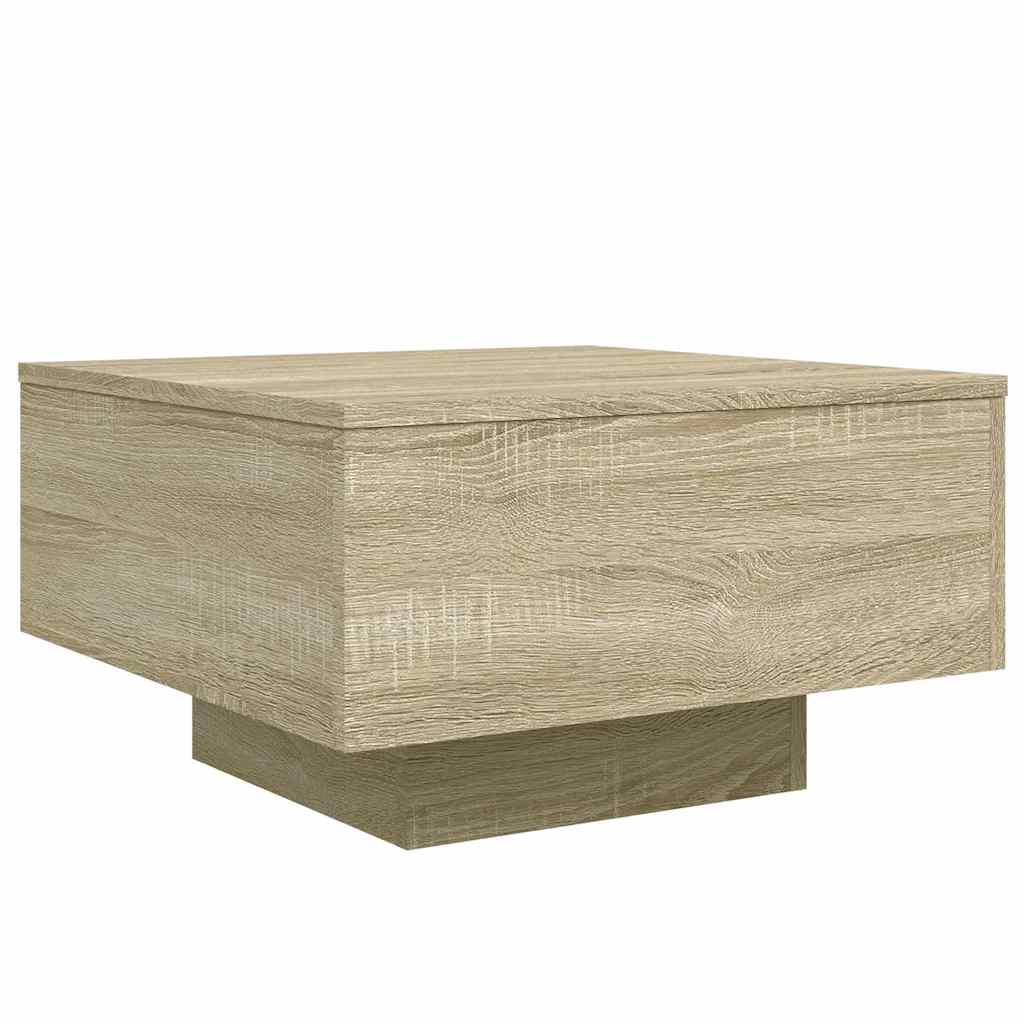 Vidaxl Stolik Kawowy, Dąb Sonoma, 55X55X31 Cm, Materiał Drewnopochodny