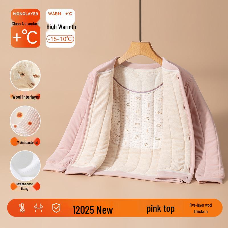 Детский зимний школьный комплект формы: Нижнее белье для девочек и утепленная хлопковая куртка для мальчиков