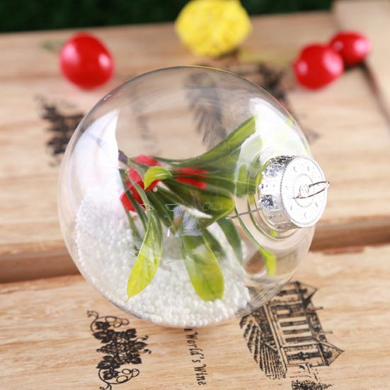 2 шт., 6/8/10 см, прозрачный рождественский шар, многоразовый, небьющийся, многоразовый, праздничное украшение, рождественская елка, подвесной шар, орнамент, кулон, праздничные атрибуты, подарок