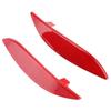 1 Pair Rear Bumper Reflector Light Lens For Renault Megane MK3 Fluence 2009-2016