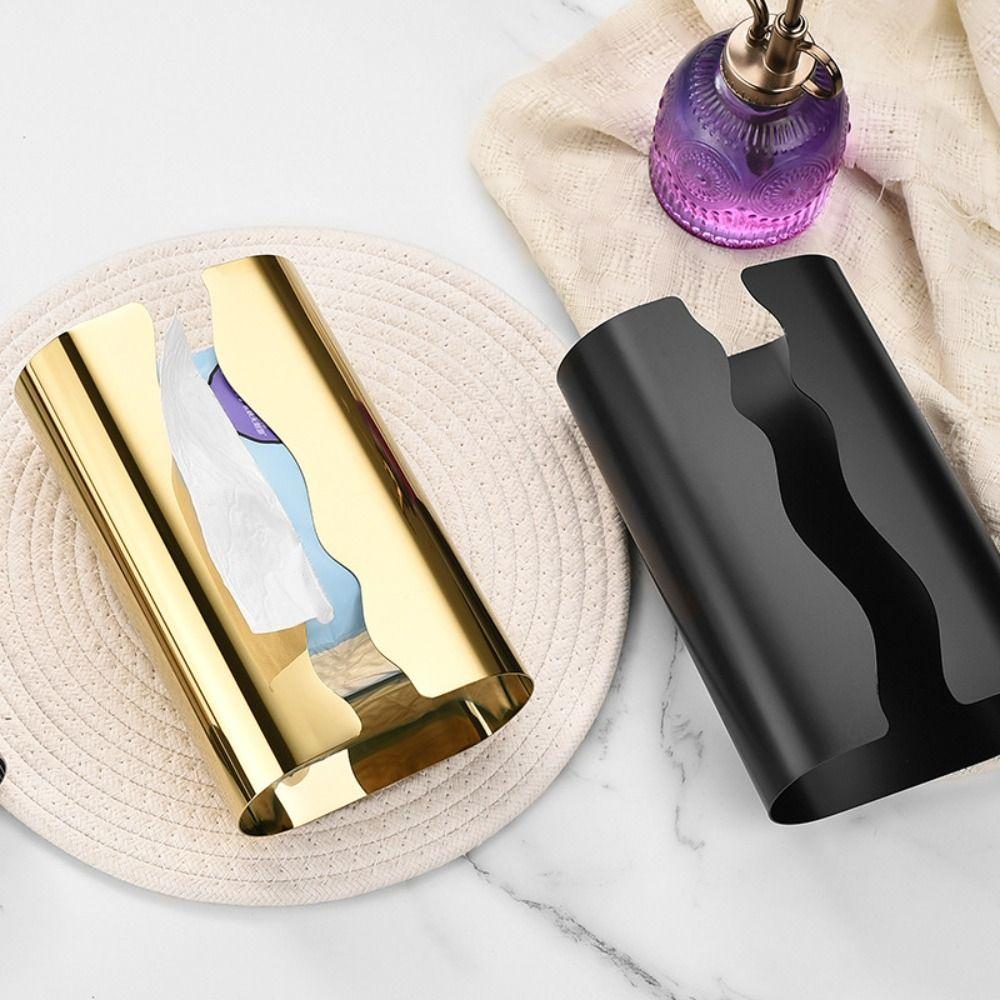 Nordic Style Stainless Steel Tissue Box Minimalist Paper Towel Case Paper Dispenser Coffee Table