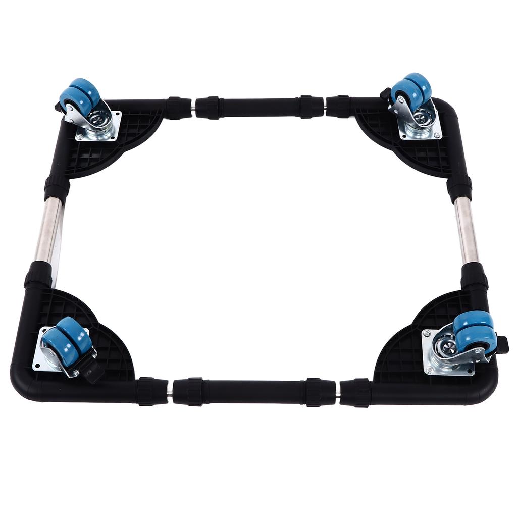 Мобильная роликовая регулируемая мебельная тележка для стиральной машины, стойка для тяжелой передвижной тележки черного цвета