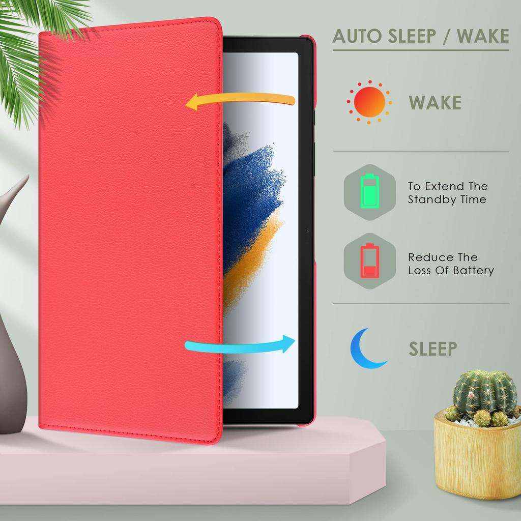 Чехол для Lenovo Tab M11 (11 дюймов) 2024 PU кожаный вращающийся на 360 градусов чехол с функцией сна/пробуждения для Lenovo Tab M11 2024 11"