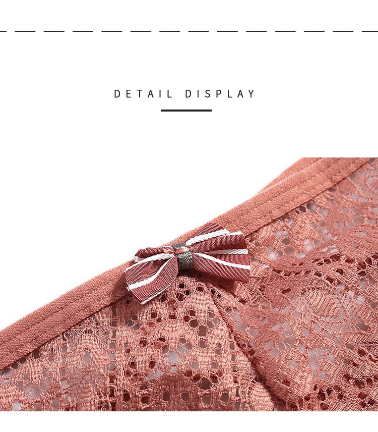 Panties Women Lace Underwear Sexy Low-Waist Briefs Hollow Out G String Underpant Solid Comfortable Female Lingerie