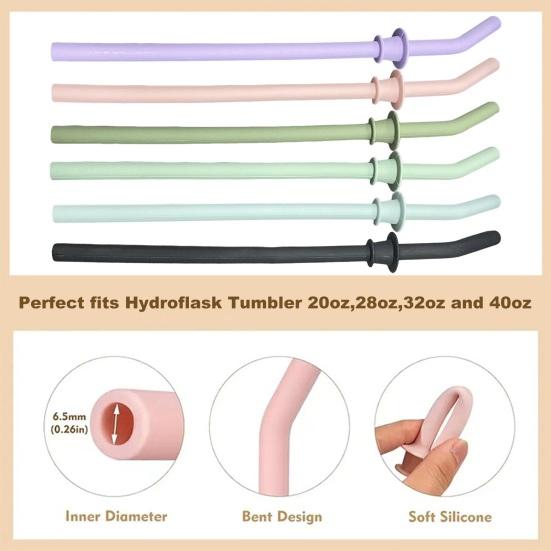 3Pcs Straw for Replacement Set Hydro Flask Tumbler Long Cleaning Brush BPA Free