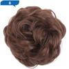 Hair Bun Hairpiece Dark Brown Messy Bun Hair Extension Women Wavy Curly Updo Scrunchie Elastic