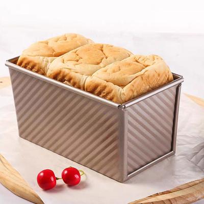Форма для выпечки хлеба с крышкой, антипригарная форма для выпечки теста на 1 фунт с крышкой для домашнего хлеба, рифленая форма для выпечки сэндвичей из углеродистой стали