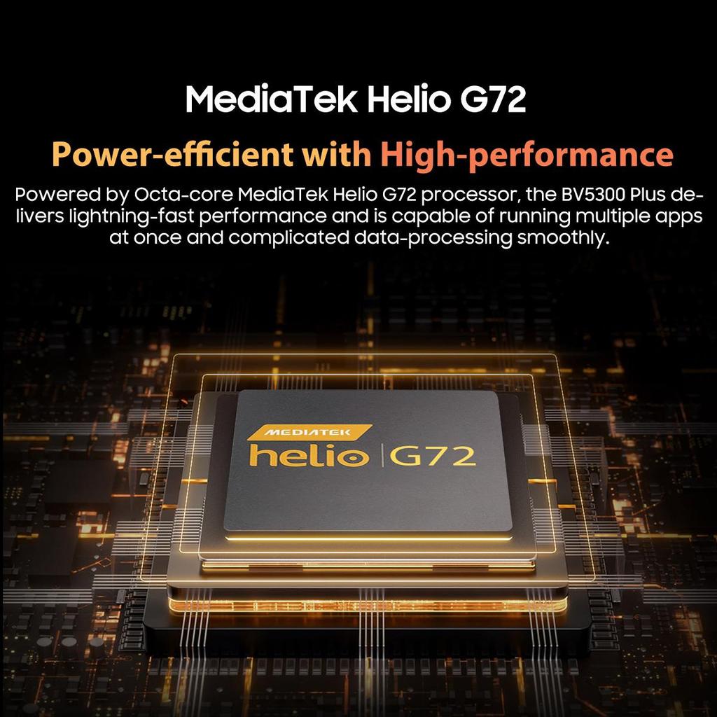 Blackview BV5300 Plus Rugged Phone 6.1 HD 60Hz Display 8GB+128GB Android 13 6580mAh Battery 5MP+13MP Camera Cellphone