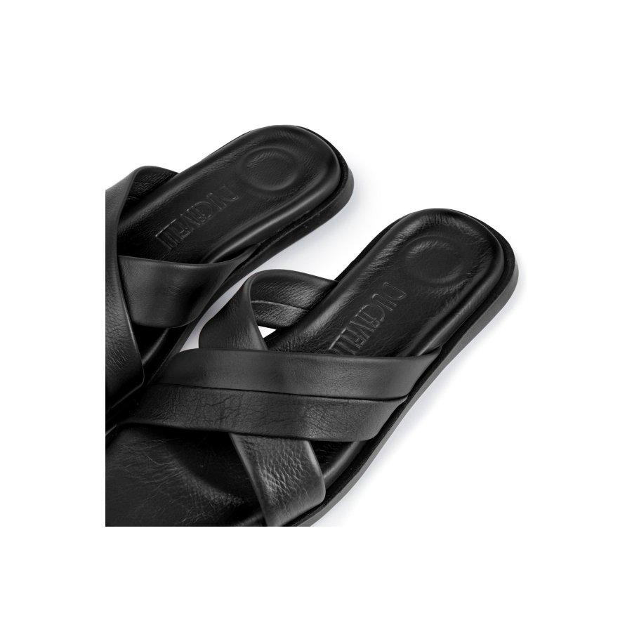 Мужские повседневные тапочки из натуральной кожи