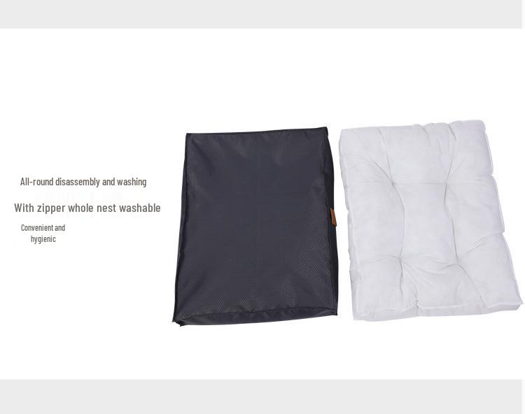 Водонепроницаемая съемная кровать для собак и кошек: Стираемый спальный коврик на все сезоны, подходит для питомцев от маленьких до крупных